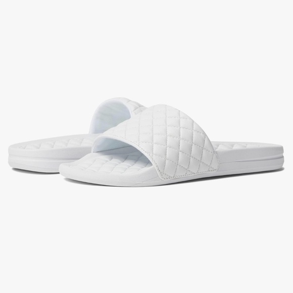 NIB APL MENS LUXURY PRISTINE WHITE LUSSO SLIDES SIZE 14 - Picture 5 of 9